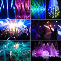 Lumière DJ à tête mobile RGB 295W Lumières de scène à faisceau dynamique à tête mobile pour parcs à thème et théâtres Éclairage de concert DJ