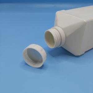 Vacío 1L cuadrado de boca ancha espesado líquido embalaje botella química contenedor de agua puede botella de plástico HDPE - Product Image 3