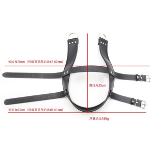Jouets sexuels en gros, cagoules érotiques en cuir, dispositifs de tortion SM, jouets de bondage, appuie-têtes, cagoules de discipline, pour couples/gays - Product Image 3