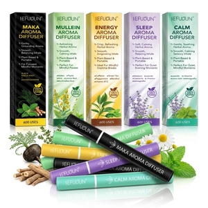 SEFUDUN Alternative Naturelle au Tabac Sans Fumée Soutien à la Santé Pulmonaire à Base de Plantes Molène Maka Sommeil Apaisant Énergie Diffuseur d'Arômes Stylo Inhalateur - Product Image 1