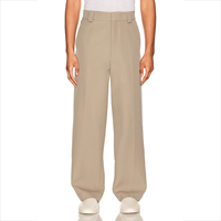 Pantalon droit décontracté tendance pour homme, de haute qualité, coupe classique, tissu peigné, imperméable, avec poche latérale