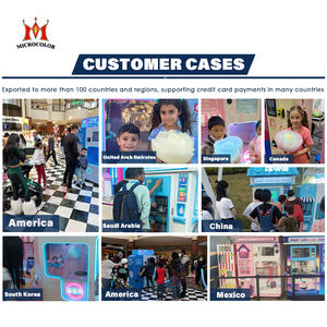 Distributeur automatique professionnel de barbe à papa sucre barbe à papa <span class=keywords><strong>Robot</strong></span> automatique Machine à barbe à papa - Product Image 4