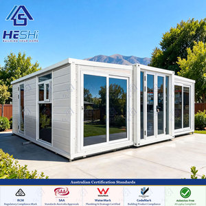 Maison conteneur préfabriquée extensible de 78 m² (40 pieds) avec <span class=keywords><strong>permis</strong></span> du Conseil des normes australien, 2, 3 ou 4 chambres, maison modulaire, chalet - Product Image 1