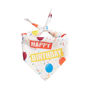 Pañuelo Personalizado con Logotipo para Perros, Bandana de Cumpleaños para Perros, Baberos de Poliéster Sublimados, Pañuelo Triangular, Disfraz para Mascotas para Fiestas - Product Image 5