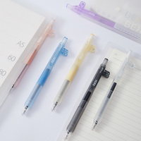 Stylo gel LPS ODM & OEM R-801 0,5 mm Stylo marque-page Clip rétractable Stylo à encre gel noire