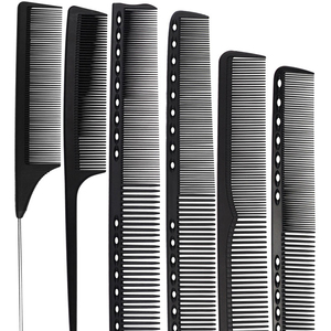 High-quality Black Straight Hair Comb Home & Salon Hair Styling Hairdressing Comb set For Barber Multifunction Hair Cutting Comb