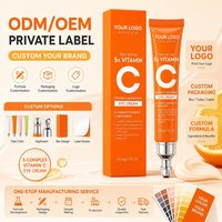 Crème pour les yeux à la vitamine C et à la nicotinamide pour éliminer les cernes, nourrissante, hydratante et raffermissante
