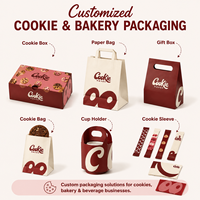 Caja de Embalaje para Donuts Mochi de Cartón Biodegradable Personalizada con Logotipo Personalizado e Impresión Digital para Restaurantes y Comida para Llevar