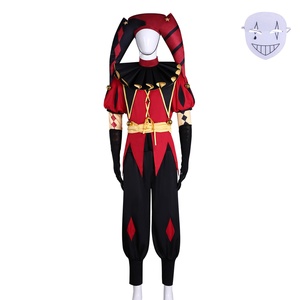 Costume de bouffon médiéval pour adulte Pierrot, ensemble de <span class=keywords><strong>d</strong></span>éguisement de harlequin pour homme avec masque pour Halloween, fête de <span class=keywords><strong>carnaval</strong></span> - Product Image 3