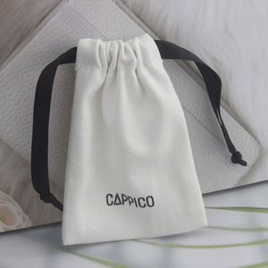 Bolsa Ecológica Reutilizable de Algodón para Joyería, Bolsa Blanca con Cordón, Lona con Logotipo Impreso para Empacar Ropa, Zapatos, Calcetines y Regalos - Product Image 6