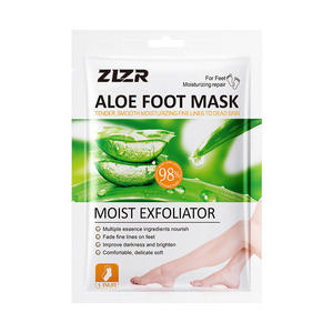 Masque exfoliant et hydratant pour les pieds à la lavande naturelle et biologique, masque en feuille pour peaux sèches et mortes - Product Image 5