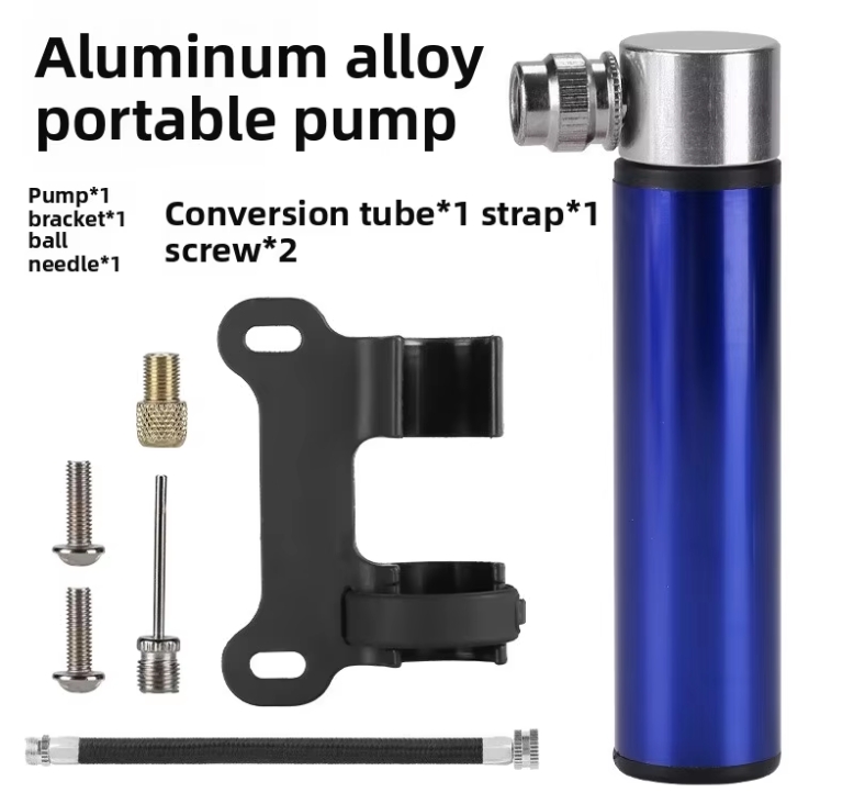 Portable aluminum alloy pump-blue-including bracket