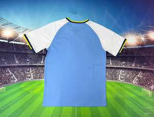 Completo da <span class=keywords><strong>Calcio</strong></span> del Burkina Faso, Casa e Trasferta, Bianco Blu Giallo, Traspirante in Poliestere, Manica Corta, Personalizzabile - Product Image 3