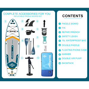 Oem DIY Doodle mái chèo Hội Đồng Quản trị Inflatable đứng lên mái chèo Hội Đồng Quản trị Doodle thân thiện với thiết kế paintable ván lướt sóng paddleboard - Product Image 5