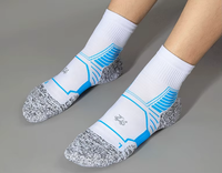 Chaussettes Crew personnalisées, douces et confortables Coolmax Chaussettes de sport unisexes à compression antidérapantes à séchage rapide