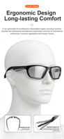Lunettes de traduction intelligentes avec assistant vocal pour plus de 200 langues, enregistrement de réunions, bras réglables, contrôle par application, écouteurs 6.0