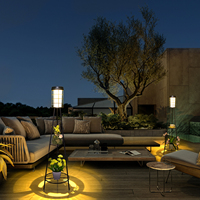 Lampes solaires de jardin modernes et luxueuses, nouvelle décoration solaire extérieure, prix compétitif, lanterne en forme de panier de fleurs