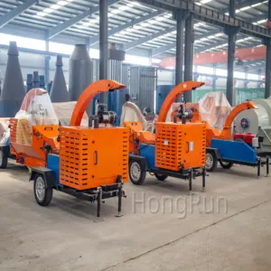 2024 China Vervaardigt Hoogwaardige Diesel-Aangedreven Houtversnipperaar Boom Shredder Hout Pallet Crusher