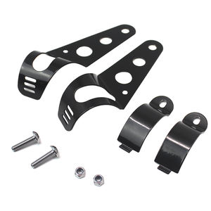 <span class=keywords><strong>Phare</strong></span> <span class=keywords><strong>rond</strong></span> LED <span class=keywords><strong>Vintage</strong></span> pour motos, feux de vélo de course, personnalisé, 6.5 pouces, avec support - Product Image 3