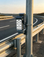 Feu de signalisation synchrone solaire pour la sécurité routière, feux de circulation pour la conduite nocturne