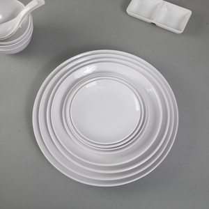 Juego de Platos poco profundos redondos de Color sólido de <span class=keywords><strong>melamina</strong></span>, platos para servir bistec occidental para hoteles, restaurantes, logotipo personalizado disponible al por mayor - Product Image 3