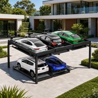 Système de stationnement vertical intelligent ParkVault 25 de Shin Innovation, empileur de voitures motorisé en acier de 2500 kg, garantie de 2 ans