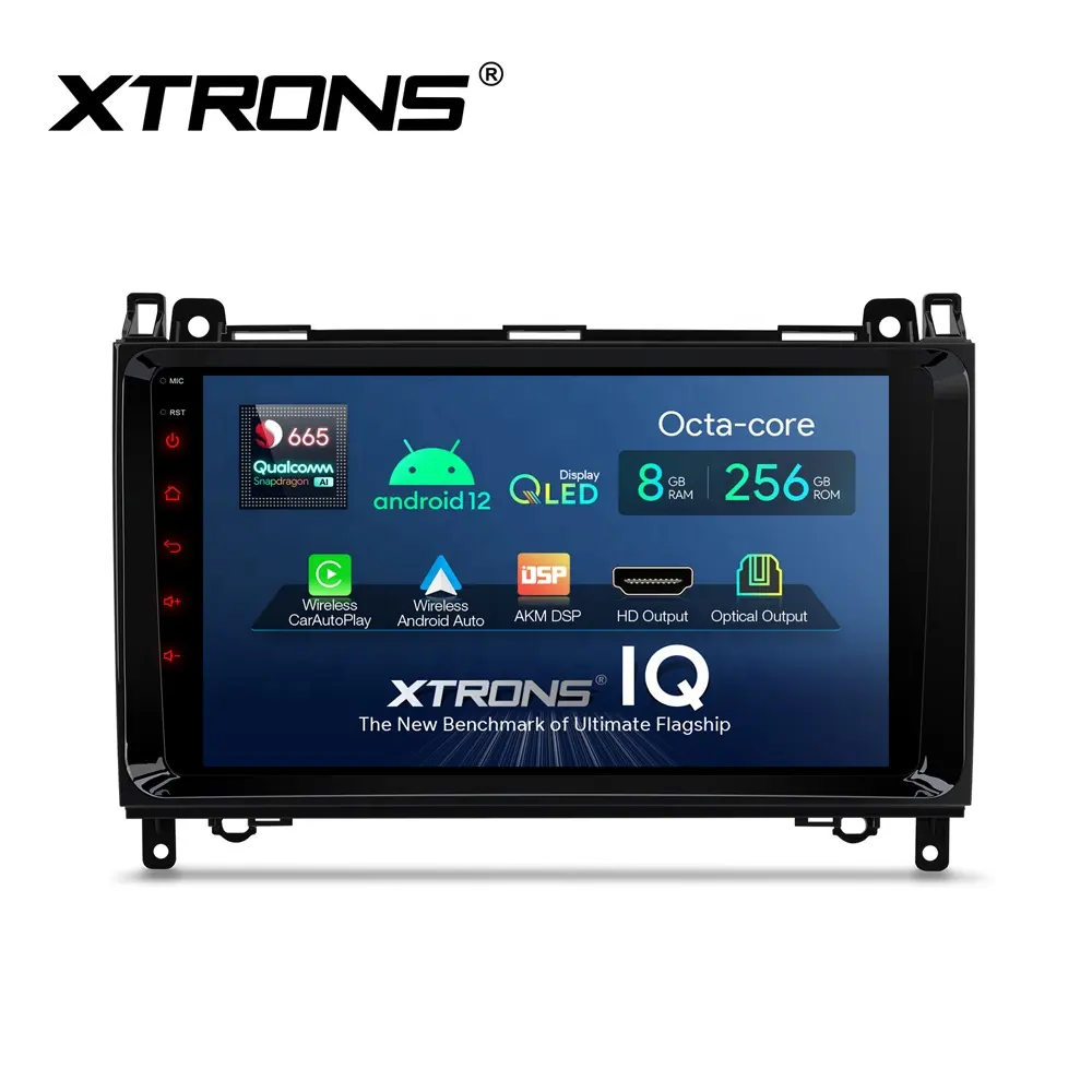 XTRONS 9 "Snapdragon 665 Android 12 256G navigazione GPS Carplay AA 4G autoradio per Mercedes Benz W245 W169 W639 Sprinter W906