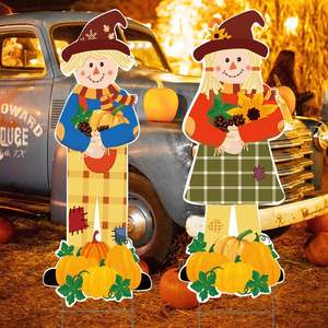 Autumn Thanksgiving Large Inflatable Scarecrow Yard <b>Sign</b> New Cross-Border Outdoor <b>Garden</b> Lawn Decoration <b>for</b> Holiday - Product Image 2