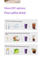 Café instantané concentré saveur prune en capsules, petit format, pour la perte de poids, saveur fruitée, Americano purifiant pour le transit intestinal
