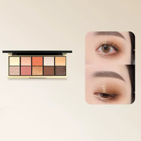 Palette d'ombres à paupières scintillantes à haute pigmentation imperméable à la peau foncée avec logo personnalisé, ensemble de poudre à label privé, multi-brillance magnétique OEM ODM