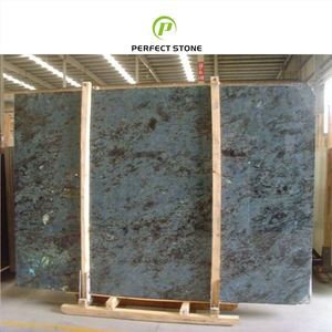 Losa de Granito Azul Labradorita de Alta Calidad, Losa de Granito Azul Lemuriano para Pisos, Paredes y Muebles Personalizados - Product Image 5