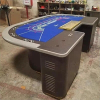 Table de roulette en bois de style nouveau BBY avec roue de 20 pouces, table de casino en cuir ignifuge, adaptée au jeu de roulette