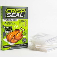 Sacs de cuisson en plastique résistants à la chaleur pour poulet, dinde et fruits de mer, pour la cuisson au four et la cuisson à l'eau.