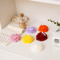Bougie parfumée en forme de pivoine, cadeau pour la fête des mères, la fête des femmes, la Saint-Valentin, déclaration d'amour, souvenir de fête romantique, fleur créative