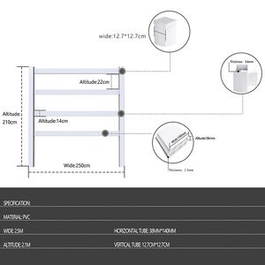 SRX Usine Facile 3D Stable Panneau Clôture PVC Post <span class=keywords><strong>Rail</strong></span> pour Chevaux Corral Panneaux Moutons Ranch Ferme Enduit <span class=keywords><strong>Rail</strong></span> Clôture Porte - Product Image 5