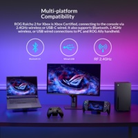 Manette de jeu sans fil ROG Raikiri II avec retour de vibration et connexion trois modes (sans fil//filaire) pour PC