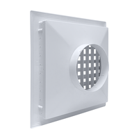 Grille d'aération double couche en ABS de haute qualité à lame réglable anti-condensation pour l'admission et la sortie d'air des systèmes de climatisation CVC