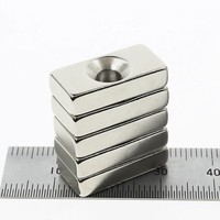 Magnet Pot Neodymium Kelas N52 Blok Persegi Panjang Kuat Berlapis Nikel Untuk Penggunaan Industri Ukuran dan Bentuk Kustom Magnet Neo Kecil