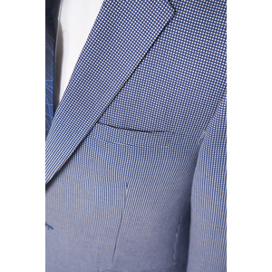 Costumes pour hommes <span class=keywords><strong>Blazer</strong></span> Respirant Single-Based <span class=keywords><strong>Bleu</strong></span> clair à <span class=keywords><strong>carreaux</strong></span> DMHBX007S-A2 Veste de costume faite à la main pour hommes Élégant - Product Image 2