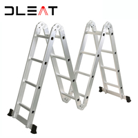 Échelle pliante en aluminium 4x4, meilleure vente, plateforme d'échelle d'escalier d'extérieur