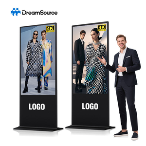 DreamSource 75 Inch Floor Standing LCD Digital Signage 4K Ultra HD Indoor Advertising Display With Built-In CMS - Product Image 1