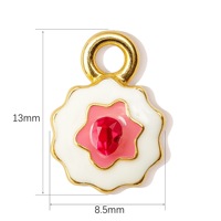 Nouveauté 2025 : Bracelet, collier et boucles d'oreilles en alliage plaqué or antique émaillé pour enfants, accessoires de bijoux DIY, pendentifs FX