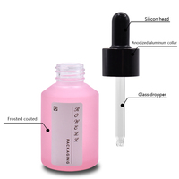 Hot Seal bouteille en verre rose huile essentielle 15ml 30ml 50ml avec compte-gouttes