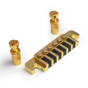 Wholesale gold-Black-Silver Reversible <b>Wrap</b> Around LP electric Guitar Bridge Tailpiece - Stop Tailpiece Saddle - Product Image 5