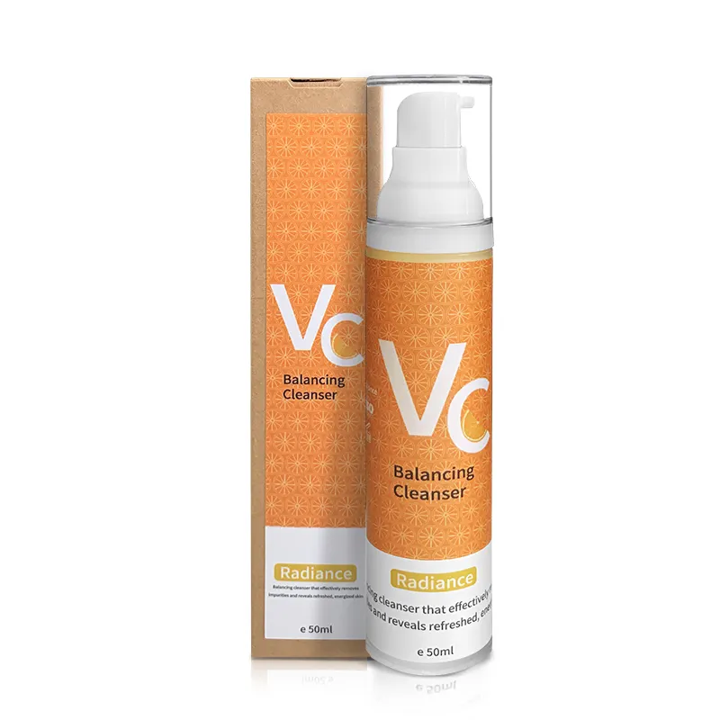 CKSINCE en iyi satış doğal organik Vc yüz yıkama Anti Aging beyazlatma derin temizlik C vitamini köpük yüz temizleyici