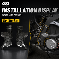 Panneaux latéraux de protection en fibre de carbone, protections segmentées pour moto électrique tout-terrain Sur Ron Ultra Bee