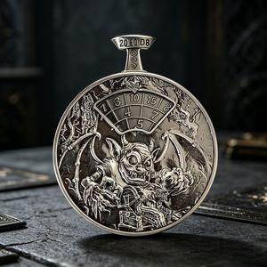 Jeu de dés rotatifs 7-en-1 en cuivre antique de qualité supérieure, double face, pour les passionnés de jeux de rôle (TRPG) - Product Image 4