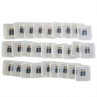 Carte Mini SD 128 Mo/256 Mo/512 Mo pour téléphones mobiles et lecteurs de musique, en plastique