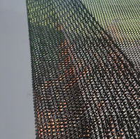 Affichage LED en maille de polyester transparente, légère, étanche, haute résolution, luminosité 800-2000 nits, intérieur/extérieur