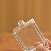 Flacon de parfum à visser 50 ml en verre, atomiseur pressurisé de luxe vide, MOQ par pièce